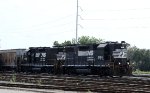 NS 5156 & 5331 are power for train E60, seen working Glenwood Yard